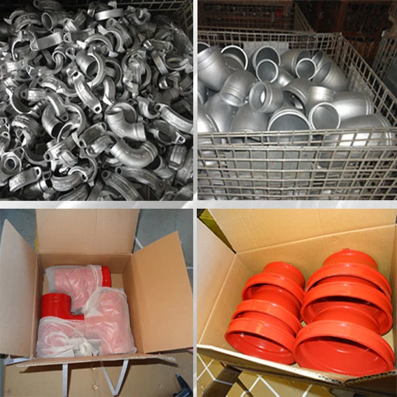UL/FM Ductile Iron Grooved Galvanized Pipe Fittings and Couplings for Fire Fighting