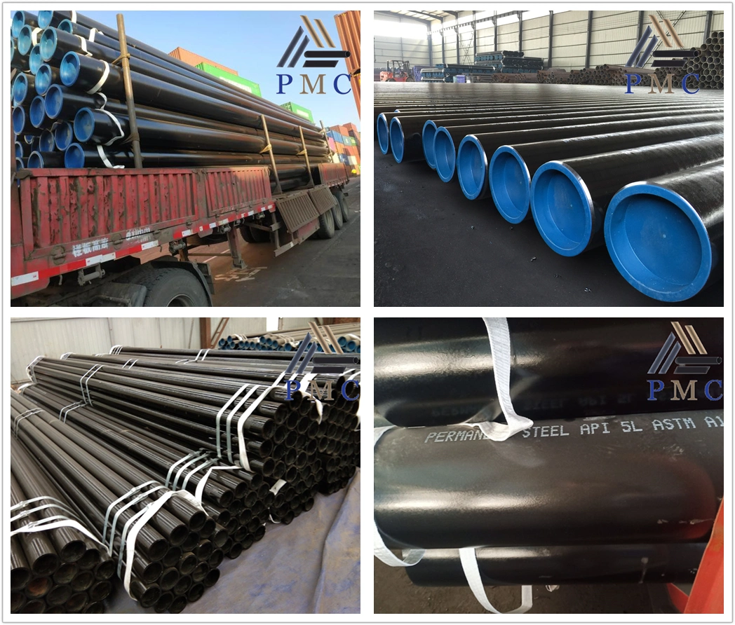 ASTM API 5L 5CT X52 X65 Psl1 Psl2 Black Carbon Seamless Steel Pipe Tubing Pipeline