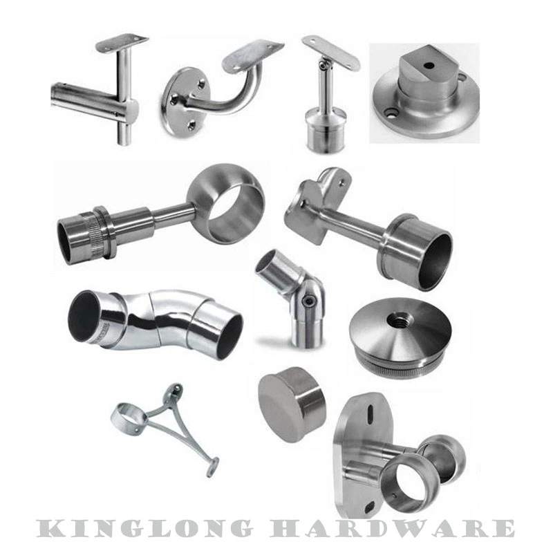 Stainless Steel Handrail Fitting Railing Round Pipe Holder Handrail Support